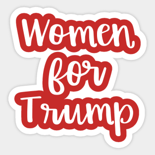 Women for Trump Proud Female Support the President Sticker